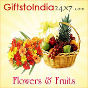 Present  flowers and fruits as gifts on any occasion or festival