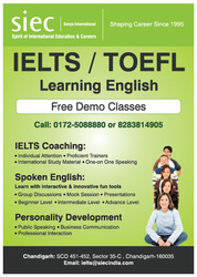 Achieve Required Band in IELTS with in 45 Days From SIEC