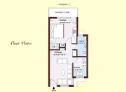 1 BHK (Ready to Move) TYPE:01 Super Area: 800 Sq.ft. Rs. 13, 50, 000/-