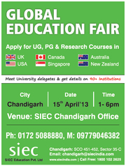 Global Education Fair On 15th April'13