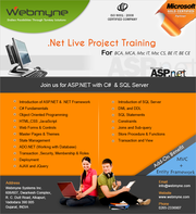 Find The Best And Effective Live Project Training On Dot Net For BCA,  