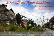 20% off on room booking in Mussoorie