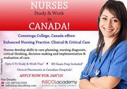 Nurses Study & Work in Canada!