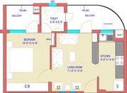 732 sq ft 1bhk Luxurious Flat For sale in Sunny Heights Sec-125