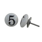 Classified: Knob & Handles: Ceramic Knobs: Ceramic Numerical knobs