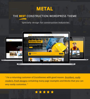  Metal - Building & Construction Business WordPress Themes 