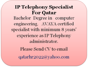 IP Telephony Specialist for Qatar
